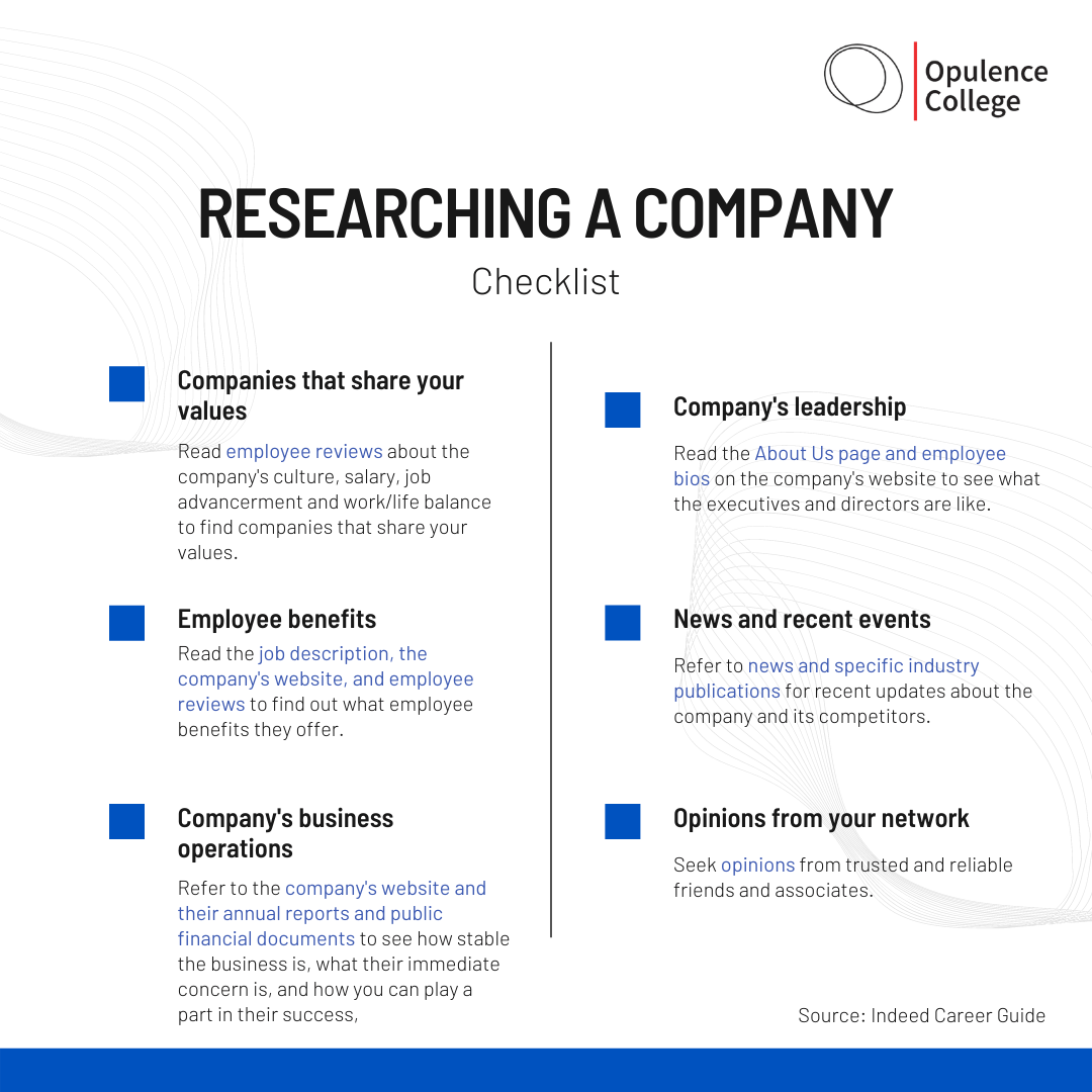 How to research a company before applying for a job
